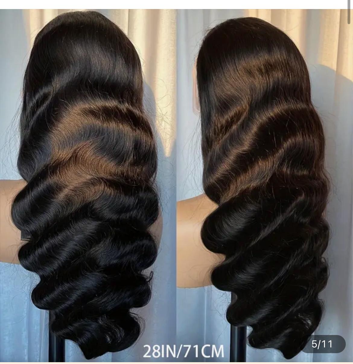 Elegant 5x5 HD lace Front wig Glueless Straight Human Hair,